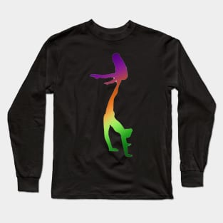 A women’s pair doing straddle on needle Long Sleeve T-Shirt